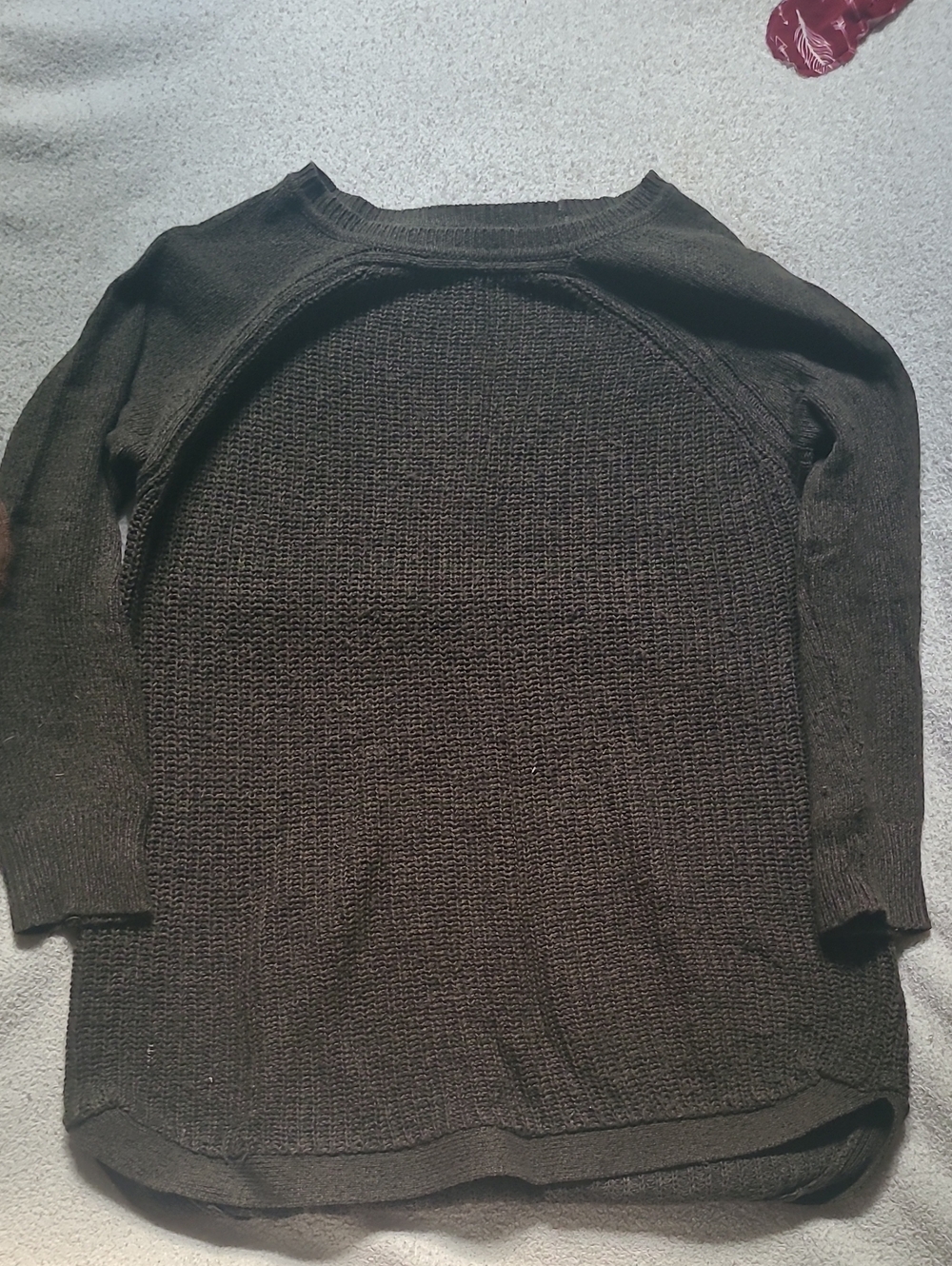 Men's Black Crewneck Knit Sweater - Casual Layering Pullover